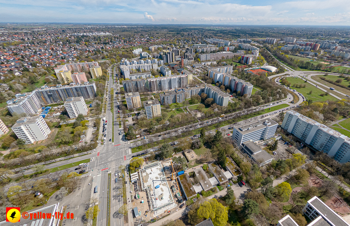 21.04.2023 - Baustelle der Großsanierung Kurt-Eisner-Straße in Neuperlach